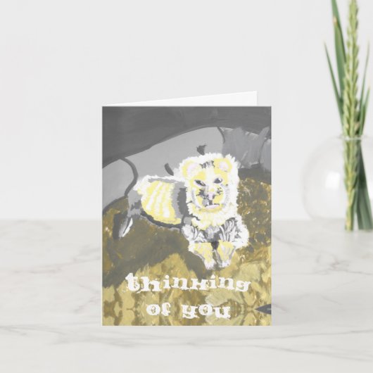 『お考える前のフェレット・カード』 カード (正面)