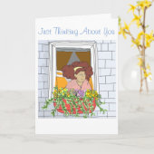 お考える前の事。グリーティングカード カード (黄色い花)