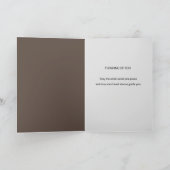 お考える前の先住民·アメリカン·ヘアドレス、ブラウン カード (内部)