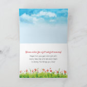 お考える前の手術から回復する時 サンキューカード (内部)