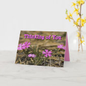 『お考える前の空白の恋しい人』 カード (黄色い花)