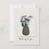 お考える前の銀ドルのユーカリ花瓶 (正面)