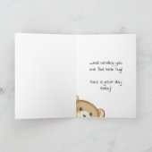 「お考える前の」オパベアーハグカード カード (内部)