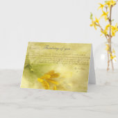 お考える前の… カード (黄色い花)