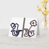 お考える前の カード (黄色い花)