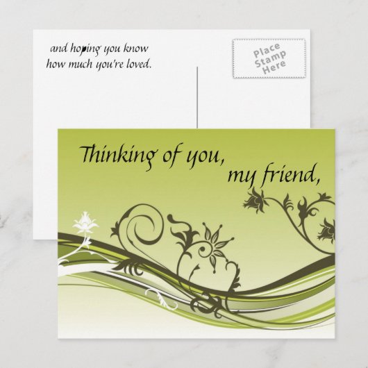 お考える前の ポストカード (正面/裏面)