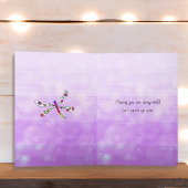 お考える嬢さんお洒落と猫の友情 カード