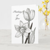 お考える客様のお見舞い カード (黄色い花)