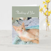 お考える客様のノートカード カード (黄色い花)