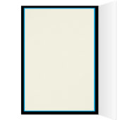 お考える客様の個人写真ブラックおもしろいカード (内側 (左))