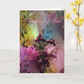 お考える客様の カード (黄色い花)