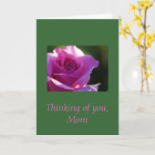 お考える母さん カード (黄色い花)