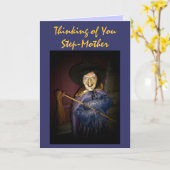 お考える母様の挨拶状 カード (黄色い花)