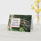 『お考える父さんの日』 カード (黄色い花)