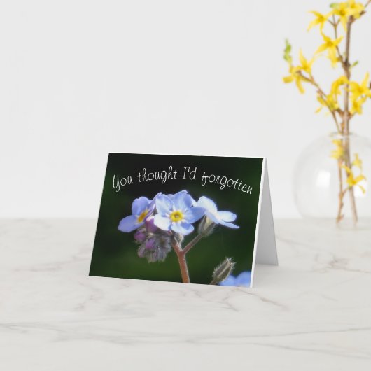 お考え前が忘れ カード (黄色い花)