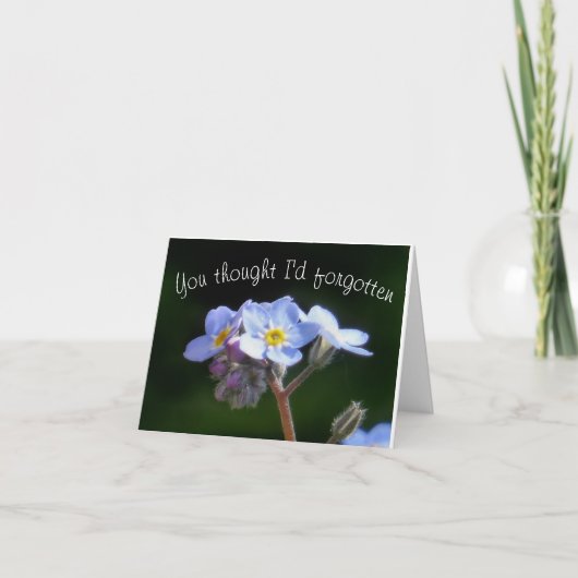 お考え前が忘れ カード (正面)