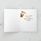 お考え前が歯医者の羊をスマイルおもしろいにする カード (内部)