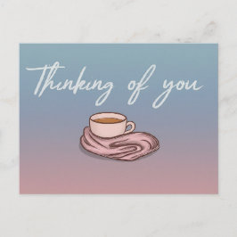 「お考え前と暖かい抱擁を送る」 ポストカード