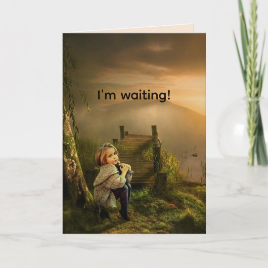 お考え前のカード恋しく思を待つ カード (正面)