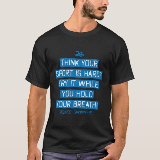 お考え前のスポーツは懸命だ Tシャツ (正面)