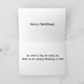 お考え前の聖降誕祭を祝して カード (内部)