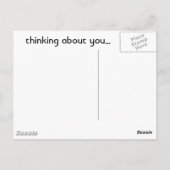 お考え前の… ポストカード (裏面)