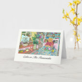 お考え前はスペインの食卓で カード (黄色い花)