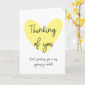 お考え客様のカード カード (黄色い花)