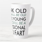 お考え年寄り カフェラテマグ (右アングル)