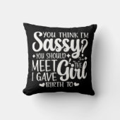 お考え母さんに会うのはすごおもしろいいクール クッション (正面)