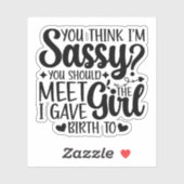 お考え母さんに会うのはすごおもしろいいクール シール (シート)