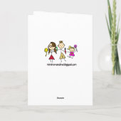 お考え花を添えお洒落て カード (裏面)