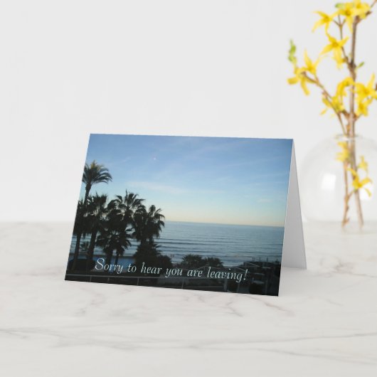 お聞き及び離れり カード (黄色い花)