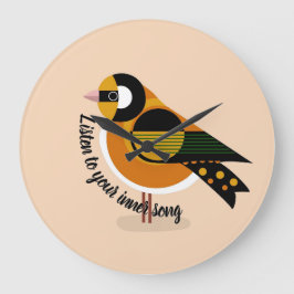 お聞前の歌の中の鳥の壁時計に ラージ壁時計