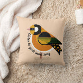 お聞前の歌の鳥装飾用クッションへ クッション (ブランケット)