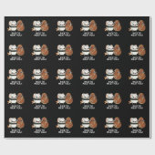 お肉にお米すしおもしろいステーキプンダーク ラッピングペーパー (フラット)