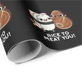 お肉にお米すしおもしろいステーキプンダーク ラッピングペーパー (ロールコーナー)