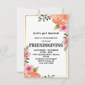 お肉を焼こう！感謝祭の招待状 招待状 (正面)