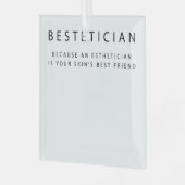 お肌の友最高の肌に塗る ガラスオーナメント (正面左)