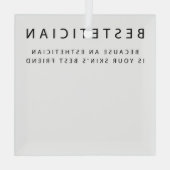 お肌の友最高の肌に塗る ガラスオーナメント (裏面)