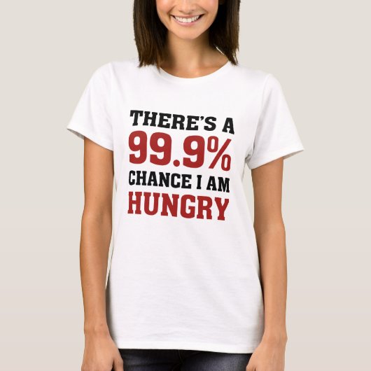 お腹がすいた Tシャツ (正面)