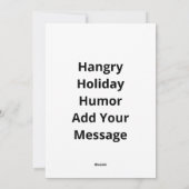 お腹が減ってイライラしたクリスマスリスト Nice Naughty シーズンカード (裏面)