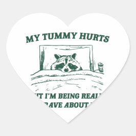 お腹が痛いけど本当に勇敢なんだ ラウンドシール