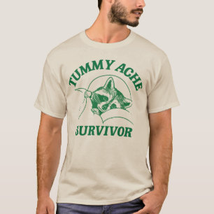 お腹が痛い生き残りアライグマ Meme レトロ Tシャツ