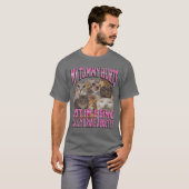 お腹が痛い面白い猫のミーム ぼろ品の友達 Tシャツ (正面フル)