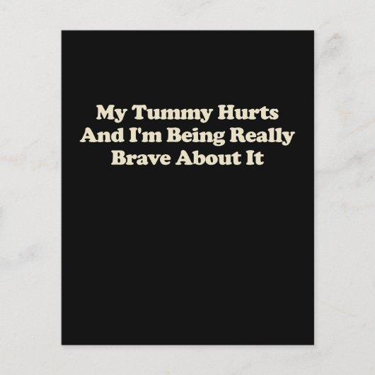 お腹が痛くて本当に勇気がある チラシ (正面)