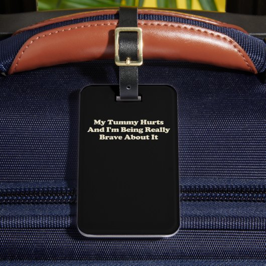 お腹が痛くて本当に勇気がある ラゲッジタグ (正面インサイチュ2)