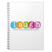 お腹が痛くなるまで笑う ノートブック (正面)