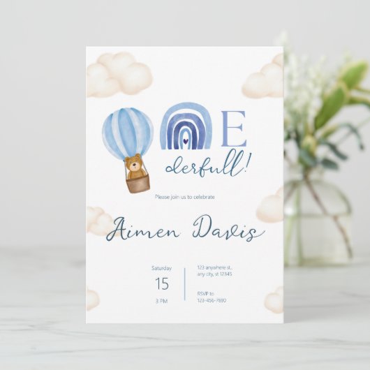 お腹が空いた！誕生日 招待状 (スタンド正面)