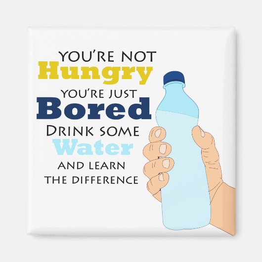 お腹が空いていないだけで退屈 マグネット (正面)